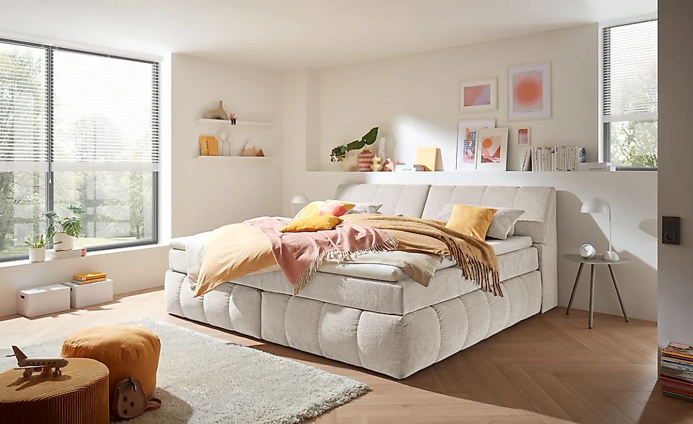 ED EXCITING DESIGN Boxspringbett "Elkford, Familienbett in der Größe 240x20 günstig online kaufen