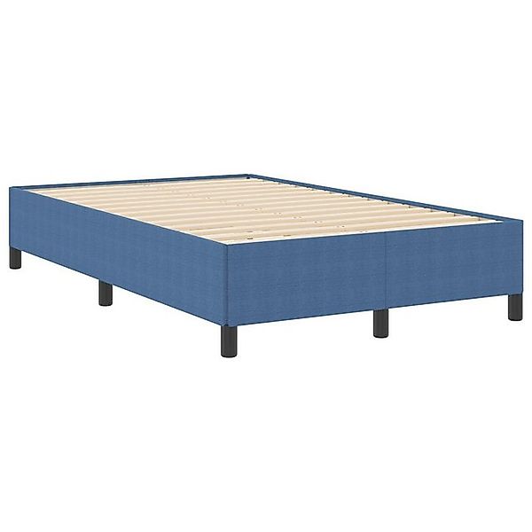 vidaXL Bett Bettgestell Blau 120x200 cm Cord-Stoff (1-tlg) günstig online kaufen