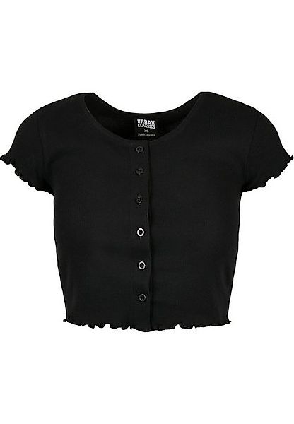 URBAN CLASSICS Kurzarmshirt Urban Classics Damen Ladies Cropped Button Up R günstig online kaufen