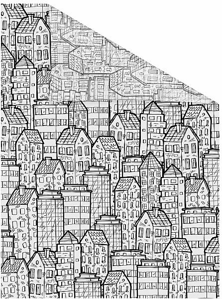 LICHTBLICK ORIGINAL Fensterfolie »Stadt« 1 Stk. blickdicht strukturiert Kle günstig online kaufen