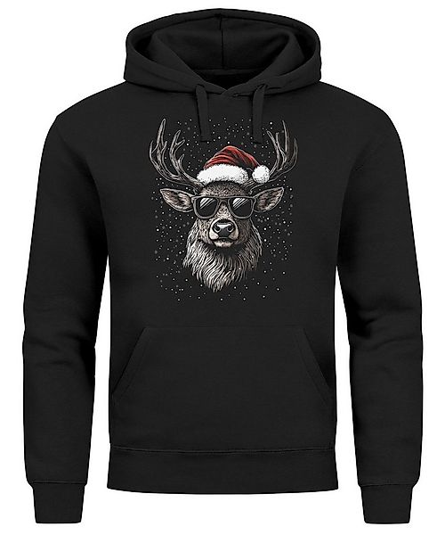 MoonWorks Hoodie Hoodie Herren Weihnachten Kapuzen-Pullover Rentier Hirsch günstig online kaufen