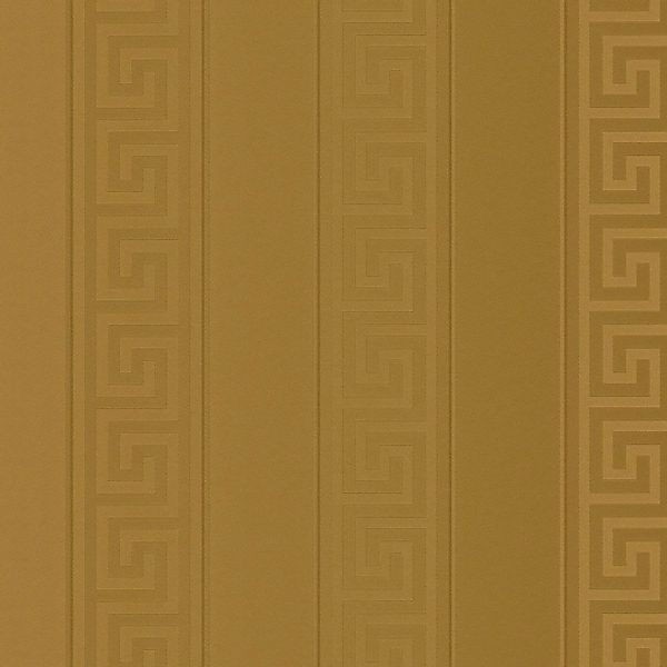 Bricoflor Vliestapete in Gold mit Metallic Effekt Neobarock Tapete mit Mäan günstig online kaufen