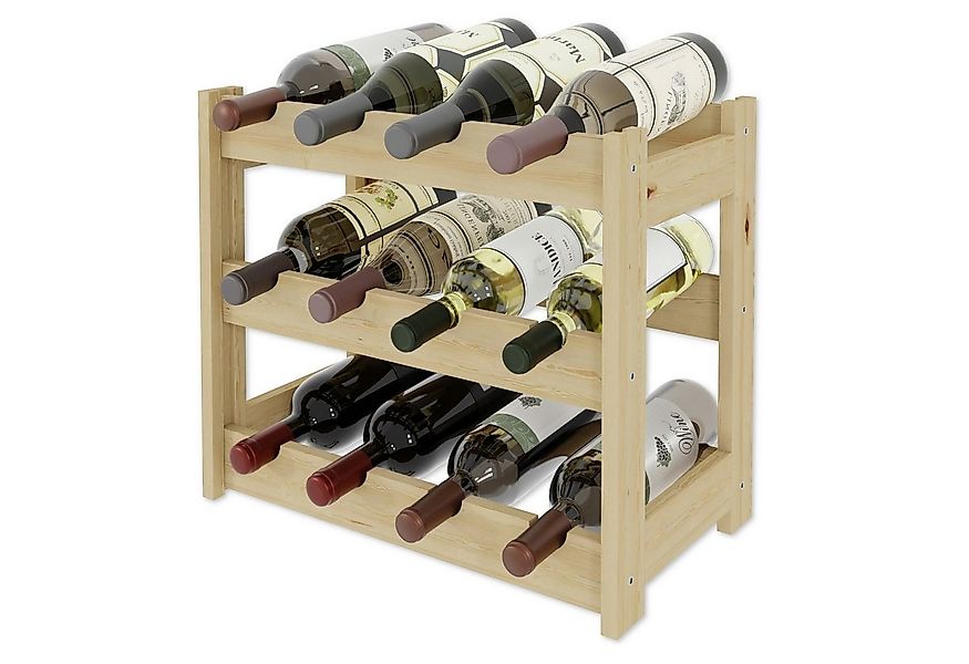 Lenmar Weinregal Lenmar Weinregal Weinregal Holz Flaschenregal für 12 - 91 günstig online kaufen