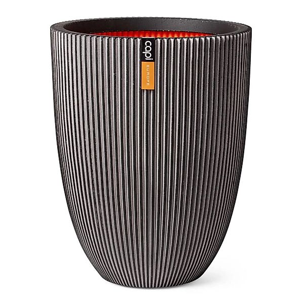 Capi Vase Groove Elegant 34x46 cm Anthrazit 1884993 günstig online kaufen