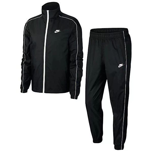 Nike Sportswear Basic Trainingsanzug 2XL Black / White / White günstig online kaufen