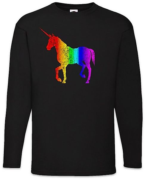 Urban Backwoods Langarmshirt Unicorn I Langarm T-Shirt Einhorn Rainbow Colo günstig online kaufen