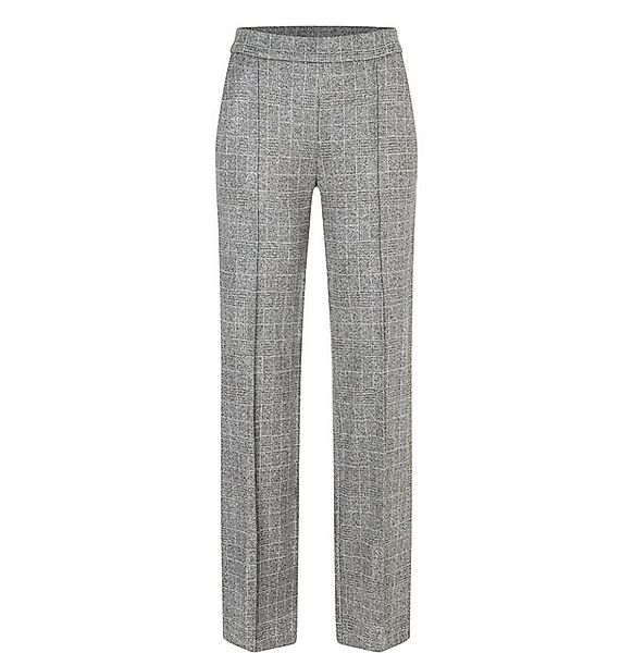 MAC Bundfaltenhose CHIARA SMART steel grey check günstig online kaufen