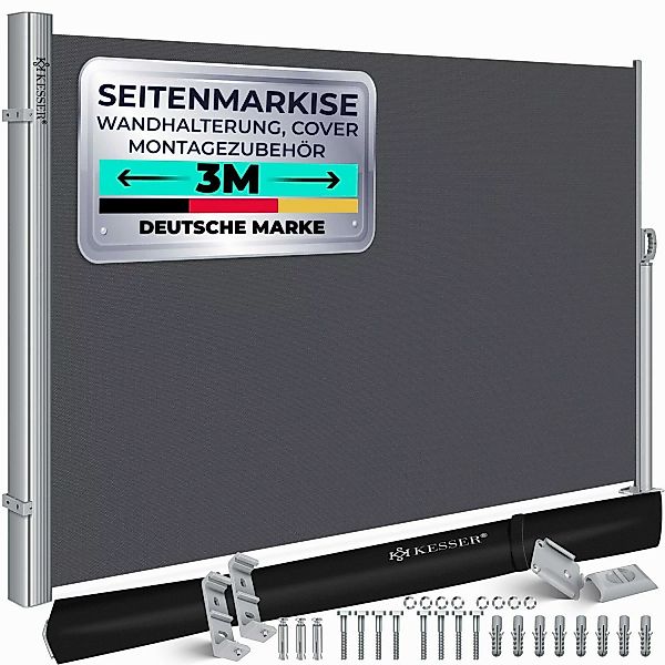 KESSER Seitenmarkise Alu-Seitenmarkise Ausziehbar & Blickdicht günstig online kaufen