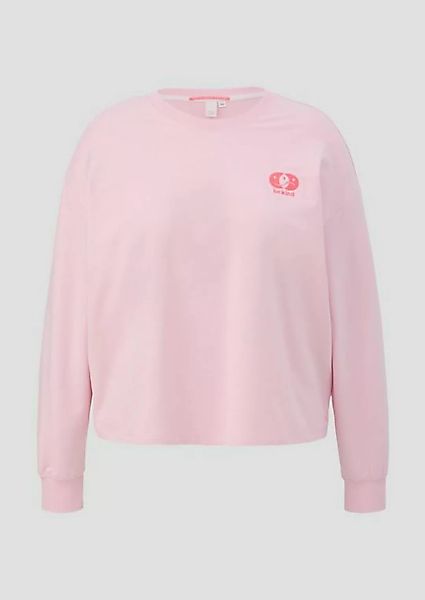 QS Sweatshirt Sweatshirt im Boxy Cut mit Rückenprint günstig online kaufen