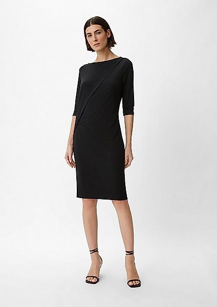 comma Minikleid Kleid Jerseykleid mit Raffung günstig online kaufen