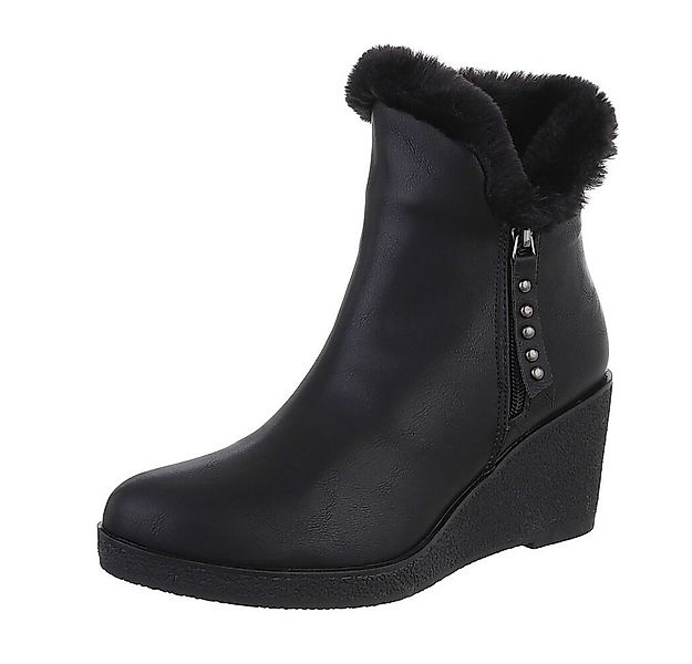 Ital-Design Damen Freizeit Keilstiefelette (87108691) Keilabsatz/Wedge High günstig online kaufen