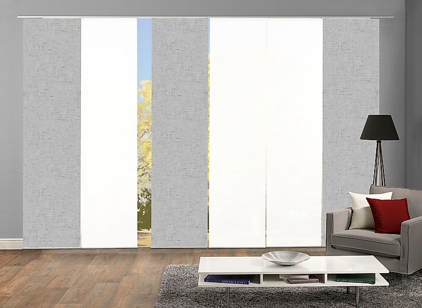 HOME WOHNIDEEN Schiebegardine PIVE 6er SET (6 St), Paneelwagen, blickdicht, günstig online kaufen