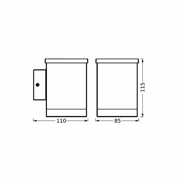 OSRAM LED-Solar-Außenwandleuchte ENDURA STYLE QUADRO, grafit günstig online kaufen