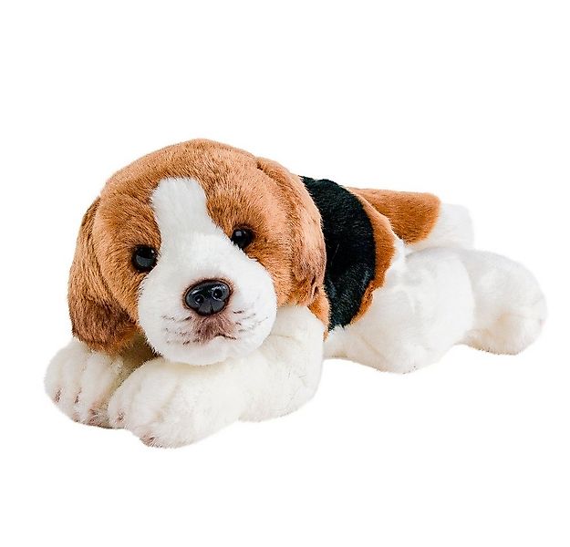 Teddys Rothenburg Kuscheltier Beagle liegend 30 cm Plüschhund (Hund Beagle günstig online kaufen