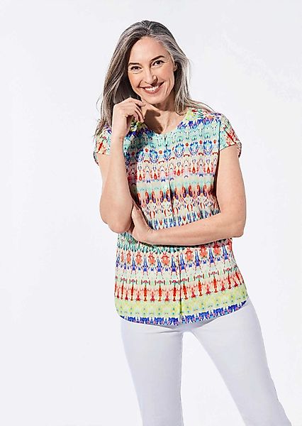 GOLDNER Kurzarmbluse Kurzgröße: Legere Bluse mit günstig online kaufen