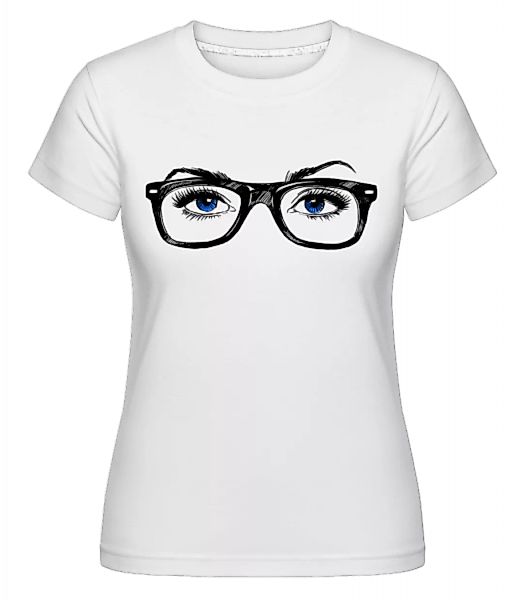 Hipster Augen Blau · Shirtinator Frauen T-Shirt günstig online kaufen