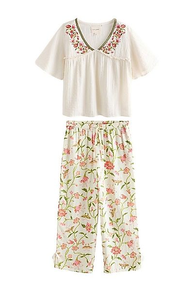 LAURA ASHLEY Pyjama Laura Ashley Schlafanzug aus Dobby-Baumwollgewebe (2 tl günstig online kaufen