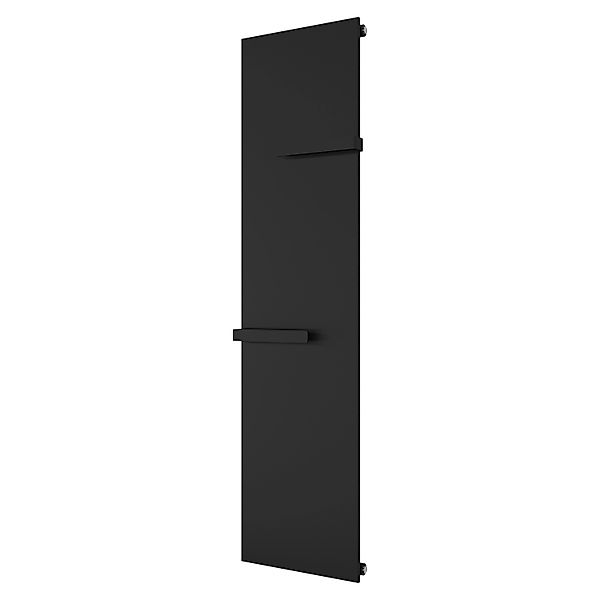 Azur Badheizkörper Molly 182 x 45,2 cm 671 W Mittenanschluss Schwarzmatt günstig online kaufen