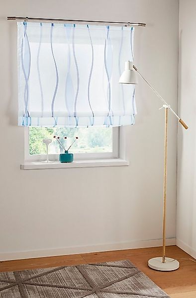 OTTO home Raffrollo Dimona, mit Klettschiene, Transparent, Voile, Polyester günstig online kaufen