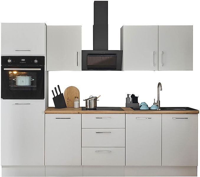 BASIC by Balculina Küchenzeile »Turin«, Breite 270 cm, wahlweise mit E-Gerä günstig online kaufen