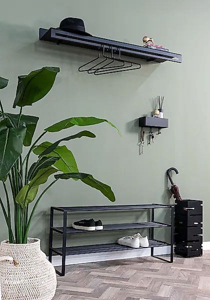 Spinder Design Garderobenleiste »SWAY 120« 2-in-1 Wandregal + Garderobe günstig online kaufen