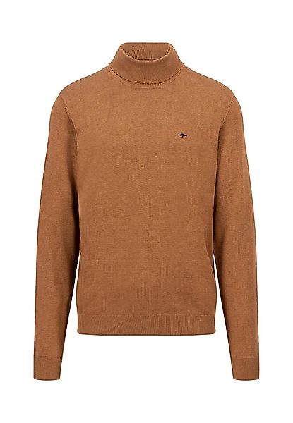 FYNCH-HATTON Rollkragenpullover mit Logostickerei auf der günstig online kaufen