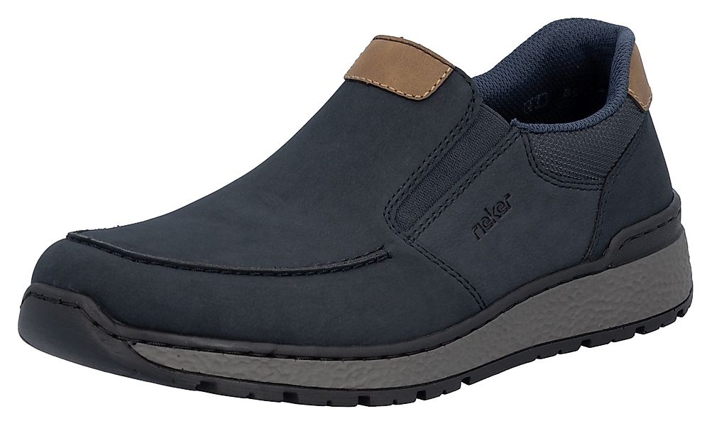 Rieker Slipper mit kontrastfarbenen Besätzen, bequeme günstig online kaufen