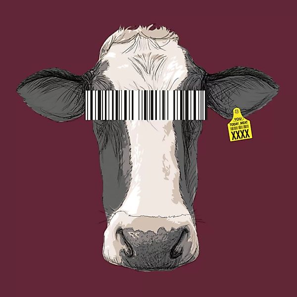 Cow Barcode - Männerhoodie Aus Bio-baumwolle günstig online kaufen