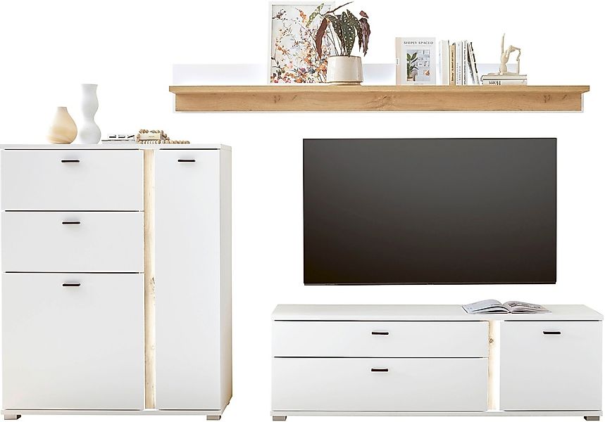 Home affaire Wohnwand "LONG ISLAND" Set, 3 Stk. tlg. günstig online kaufen