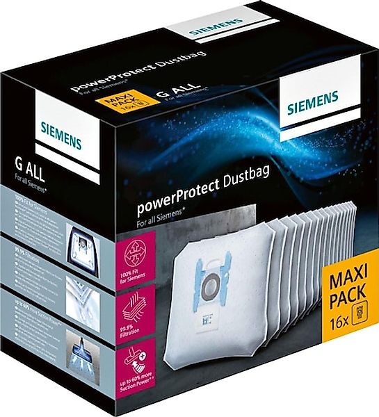 SIEMENS Staubsaugerbeutel »16er- Pack«, (16 St.), Maxi Pack günstig online kaufen