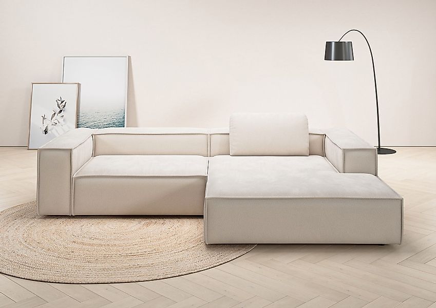 Home affaire Ecksofa "Watertown, modernes XXL L-Form, 306 cm breit" Großzüg günstig online kaufen