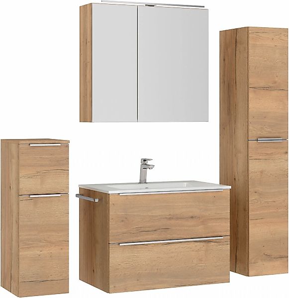 nobilia Badmöbel-Set "Levere" vormontiert, mit Soft-Close, 4 Stk. tlg. günstig online kaufen