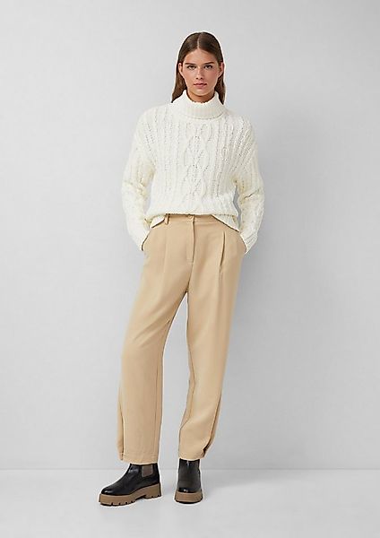 s.Oliver 7/8-Hose Hose Cropped Hose mit Barrel Leg und Saum-Detail günstig online kaufen
