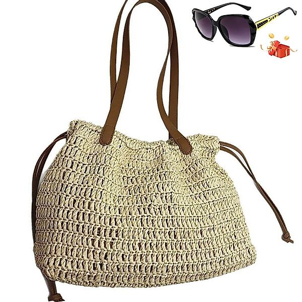 RWEUOQ Strandtasche Women's Straw Bag Strandtasche, günstig online kaufen