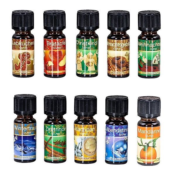 Levandeo® Duftlampe, 10er Set Weihnachtsduft Duftöle je 10ml für Duftlampen günstig online kaufen