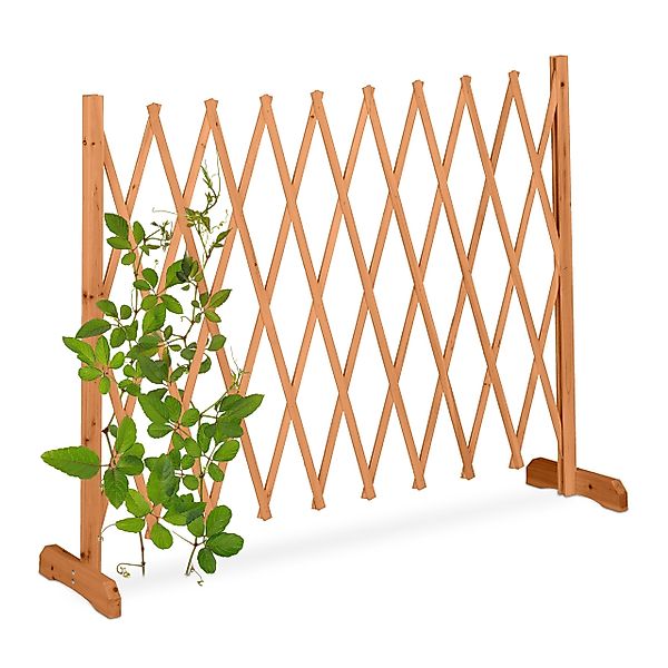 relaxdays Rankgitter Ausziehbares Rankgitter aus Holz günstig online kaufen