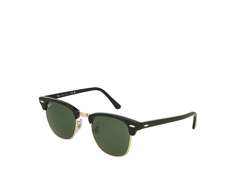 Ray-Ban Sonnenbrille Ray-Ban Clubmaster RB3016 W0365 Black On Arista Green günstig online kaufen