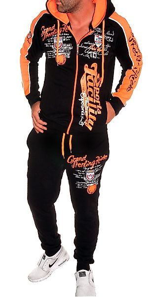 Jaylvis Jogginganzug Marine Royal Herren Trainingsanzug Sportanzug Streetwe günstig online kaufen