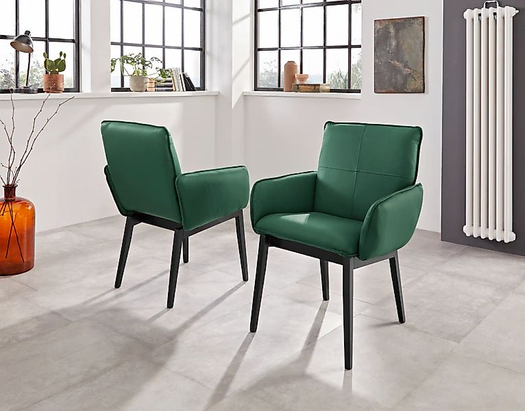 Home affaire Armlehnstuhl "Model 6" (Set) 2 Stk.Bezug in Microfaser oder Le günstig online kaufen