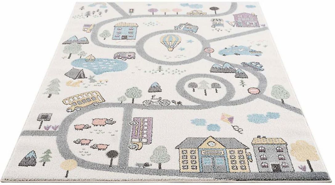 Carpet City Kinderteppich »Anime9376«, rechteckig, 11 mm Höhe, Straßen-Spie günstig online kaufen