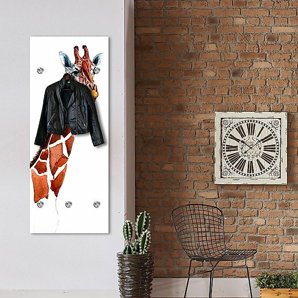 queence Garderobenleiste "Giraffe" mit 6 Haken, 50 x 120 cm günstig online kaufen
