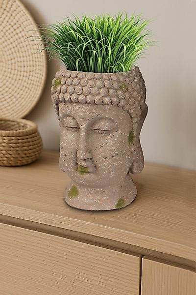 Arnusa Blumentopf Buddha Kopf Büste Shiva günstig online kaufen
