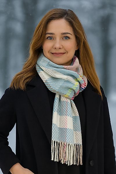 COLLEZIONE ALESSANDRO Wollschal "Bright", 1 Stk. moderner Karoschal, Made i günstig online kaufen