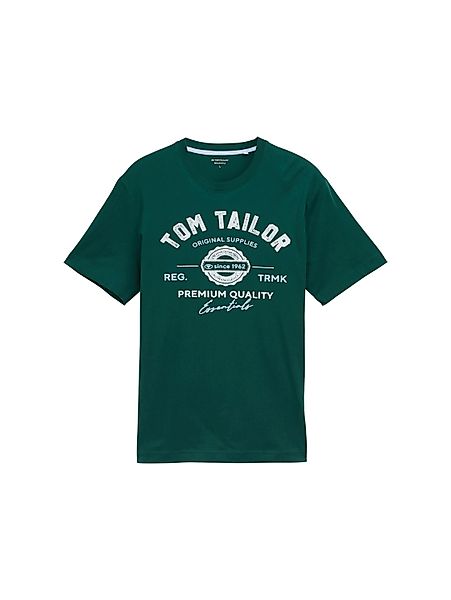 TOM TAILOR T-Shirt mit großem Logofrontprint günstig online kaufen