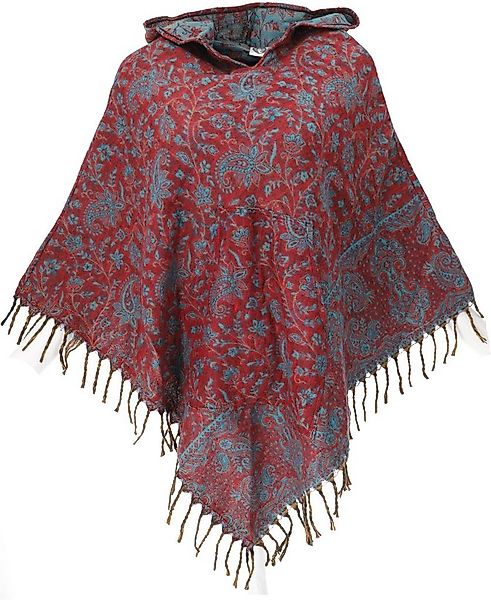 Guru-Shop Langjacke Ethno, Hippie Poncho mit langer Zipfelkapuze -.. günstig online kaufen