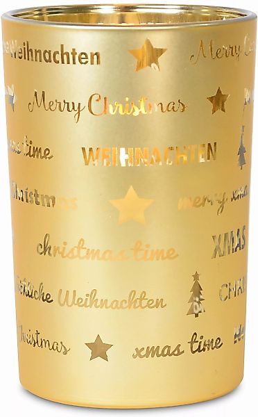 RIFFELMACHER & WEINBERGER Windlicht "Fröhliche Weihnachten, Weihnachtsdeko" günstig online kaufen