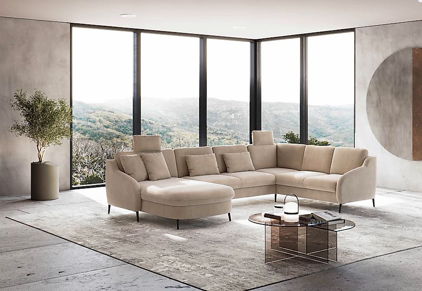 sit&more Wohnlandschaft "Soul U-Form" wahlweise mit Bettfunktion und Bettka günstig online kaufen