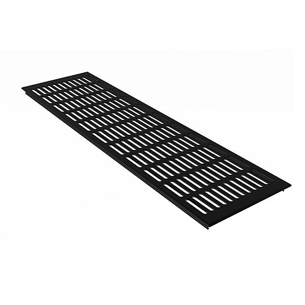 MS Beschläge Lüftungsgitter 150 x 600 mm Aluminium Schwarz Möbelbau günstig online kaufen