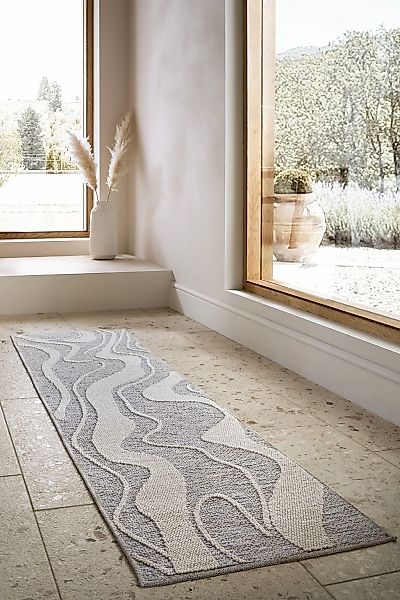 FLAIR RUGS Teppich "Calder" rechteckig 9 mm Höhe waschbar, aus recyceltem M günstig online kaufen