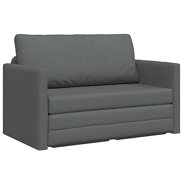 vidaXL Sofa Boden Sofa Bett 2-in-1 Dunkelgrau 124x71x78 cm Stoff, 1 Teile günstig online kaufen